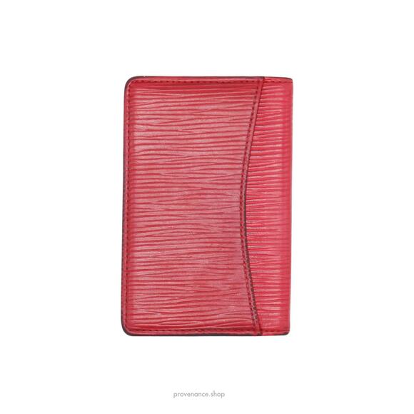 🔴 Louis Vuitton Pocket Organizer Wallet - Red Epi Leather - Picture 5 of 9